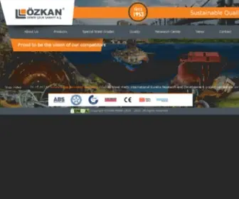 Ozkansteel.com(Özkan Steel) Screenshot