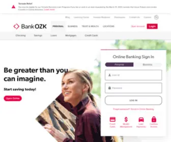 OZK.com(Bank OZK) Screenshot