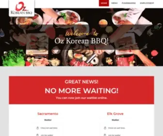 Ozkoreanbbq.com(Oz Korean Bbq) Screenshot