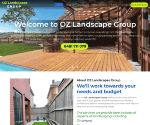 Ozlandscapesgroup.com.au(OZ Landscapes Group) Screenshot