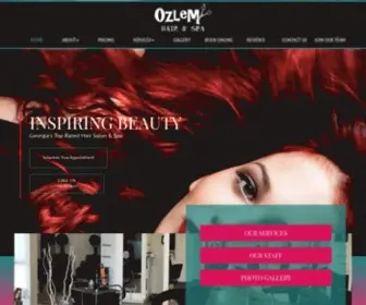 Ozlemhairandspa.com(Beauty Salon Alpharetta) Screenshot