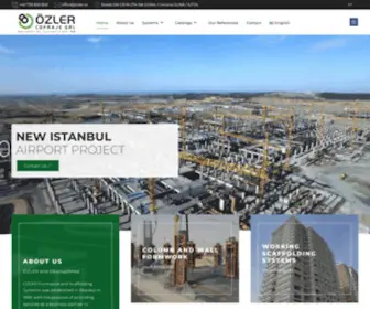 Ozler.ro(OZLER FORMWORK AND SCAFFOLDING SYSTEMS) Screenshot