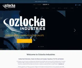 Ozlocka.com.au(Dog boxes/Canopies/Fire Pits) Screenshot