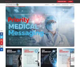 Ozmedia.com(SMS, Fax, Media & Voice Broadcasting) Screenshot