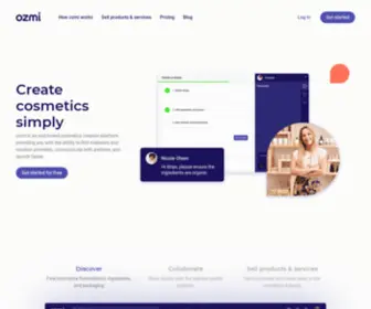 Ozmi.com(Create Cosmetics Simply) Screenshot