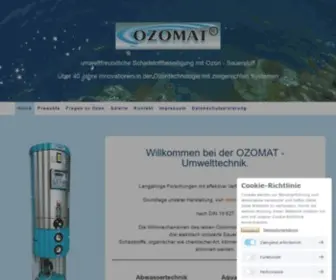 Ozomat.de(Ozonanlagen zur Wasseraufbereitung) Screenshot
