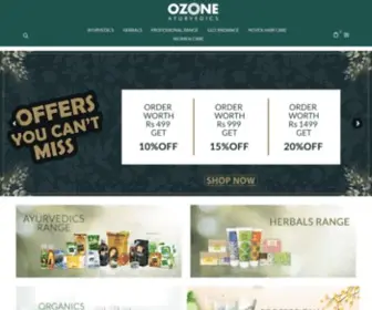 Ozoneayurvedics.com(Buy Ayurvedic Products Online at Best Price In India) Screenshot