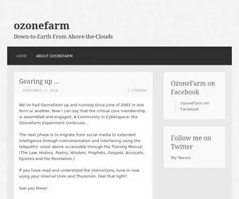 Ozonefarm.org(Down-to-Earth From Above-the-Clouds) Screenshot