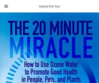 Ozoneforyou.com(Ozone Water) Screenshot