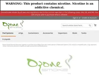 Ozonesmoke.com(Ozone Smoke Premium Electronic Cigarette) Screenshot