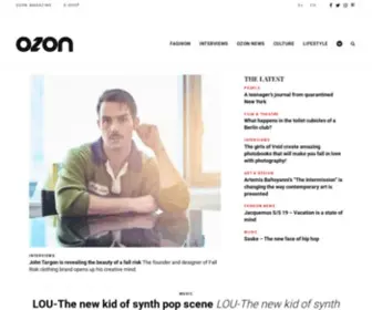 Ozonweb.com(OZON is a different form of fashion periodical) Screenshot