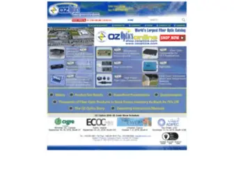 Ozoptics.com(OZ Optics Ltd) Screenshot
