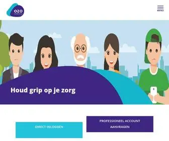 Ozoverbindzorg.nl(Het communicatieplatform waar zorg samenkomt) Screenshot