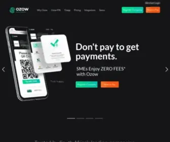 Ozow.com(Ozow is an instant smart EFT payment service) Screenshot