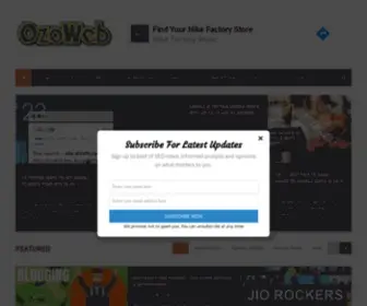 Ozoweb.com(SEO, Social Media, PPC News and Updates) Screenshot