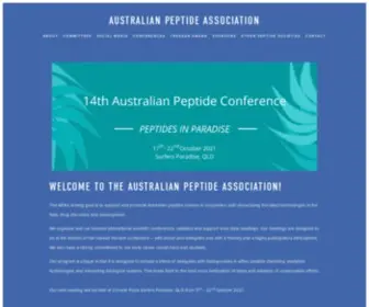 Ozpeptide.org(Australian Peptide Association) Screenshot