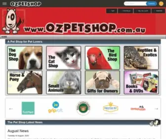 Ozpetshop.com.au(Pet Shop Online) Screenshot