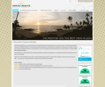Ozranheights.com(The 7 cottage OZRAN HEIGHTS Goa is located in exclusive OZRAN BEACH (Small Vagator Beach)) Screenshot