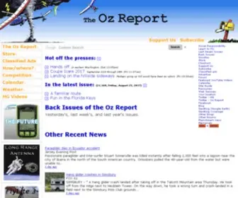Ozreport.com(The Oz Report) Screenshot