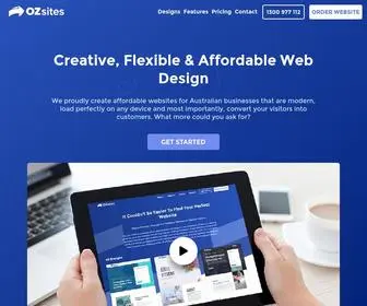 Ozsites.com.au(Creative, Flexible & Affordable Web Design) Screenshot