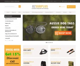 Ozsurplus.com.au(Goulburn Disposals & Camping) Screenshot