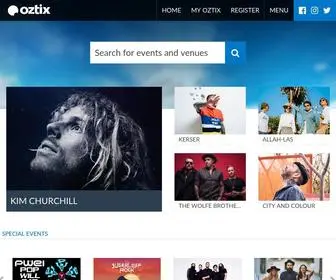 Oztix.com.au(Oztix) Screenshot