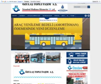 Ozulas.com.tr(Özulas Toplu Taşım A.Ş) Screenshot