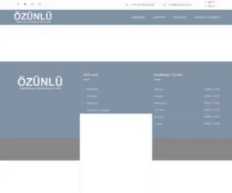 Ozunlu.com(Özünlü Damper Karoser ve Çelik Konst) Screenshot