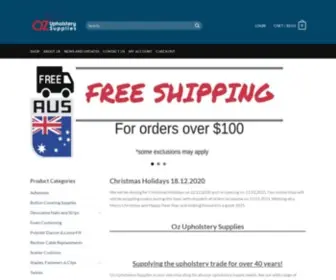 Ozupholsterysupplies.com.au(Oz Upholstery Supplies) Screenshot