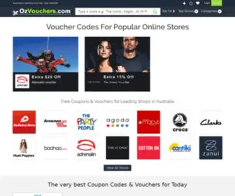 Ozvouchers.com(Voucher Codes Australia) Screenshot