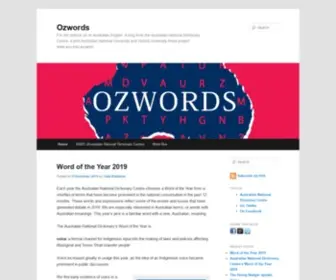 Ozwords.org(For the dinkum oil on Australian English) Screenshot