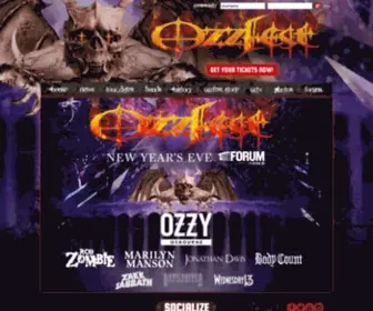 OzzFest.com(The official Ozzfest community at) Screenshot