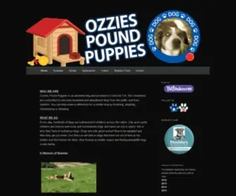 Ozziespoundpuppies.org(Ozzies Pound Puppies) Screenshot