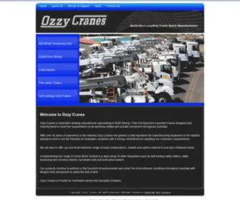 Ozzycranes.com.au(Complimenting our range of Crane Borer models) Screenshot