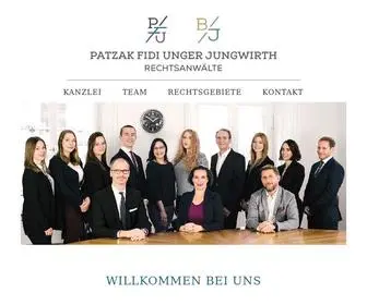 P-F-U.at(Patzak Fidi Unger Jungwirth Rechtsanwälte) Screenshot