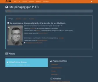 P-FB.net(P-FB Site pédagogique P-FB) Screenshot