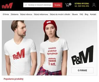 P-M.com.pl(P&M → Profesjonalny haft komputerowy) Screenshot