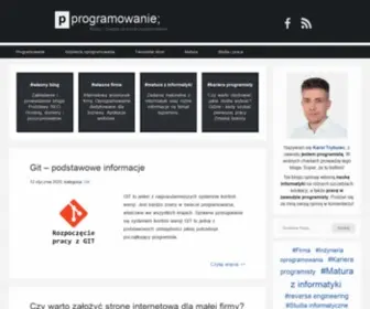 P-Programowanie.pl(Strona główna) Screenshot