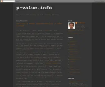 P-Value.info(P Value info) Screenshot