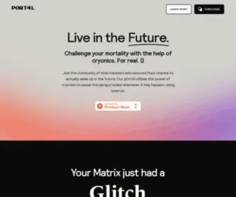 P0RT4L.com(Live in the Future) Screenshot