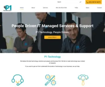 P1Technology.com.au(People Driven Managed IT Services & Support) Screenshot