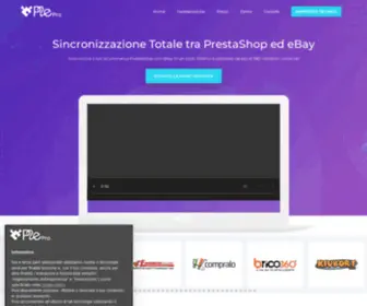 P2Epro.it(Sincronizzazione PrestaShop con eBay) Screenshot