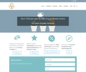 P2P-Lenders.eu(Earn 12% per year with peer to peer lending) Screenshot