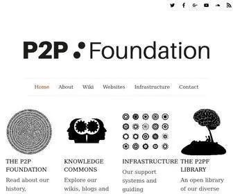 P2Pfoundation.net(The P2P Foundation) Screenshot