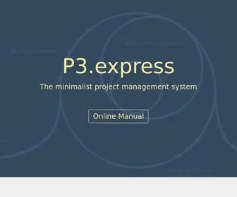 P3.express(The minimalist project management system) Screenshot