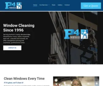 P4Servicesinc.com(Window Cleaning) Screenshot