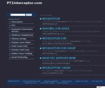 P71Interceptor.com(P71 Interceptor) Screenshot