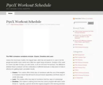 P90Xworkoutschedule.org(P90X Workout Schedule) Screenshot