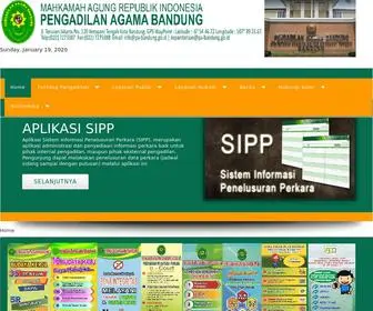 PA-Bandung.go.id(Home Website Pengadilan Agama) Screenshot