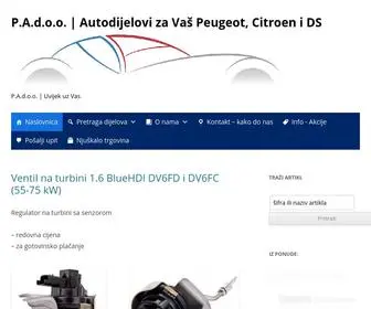 PA-Dijelovi.hr(Autodijelovi za Vaš Peugeot) Screenshot